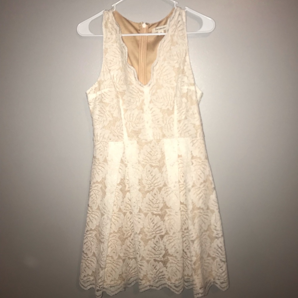 White and Nude Dress